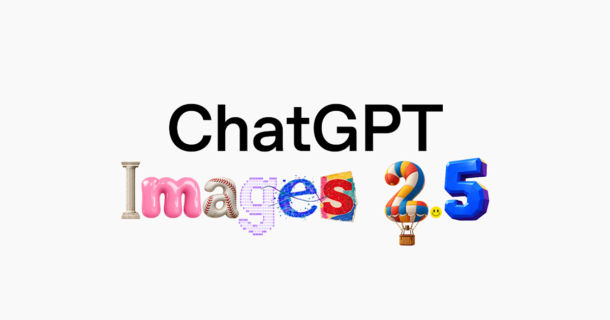 OpenAI Launches ChatGPT Images 2.5 — Sketch-to-Image, 50% Faster, and Two New API Models