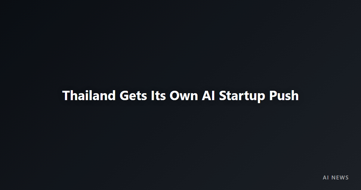 OpenAI Expands Support for Thailand's Next Generation of AI Startups