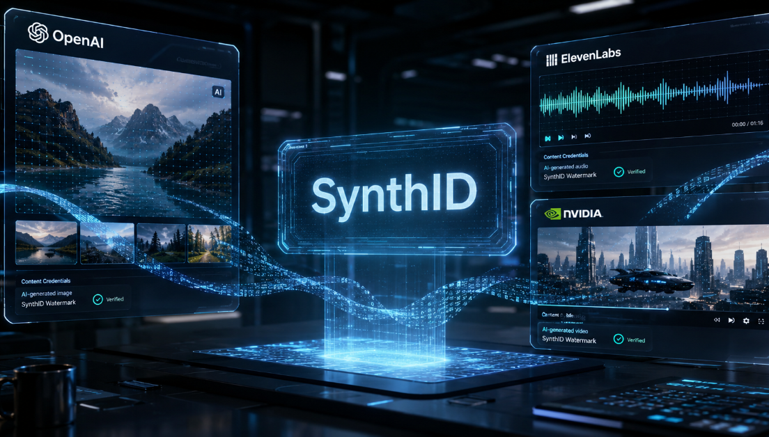OpenAI, ElevenLabs, and Nvidia Adopt Google's SynthID AI Watermark in Landmark Industry-Wide Content Provenance Standard
